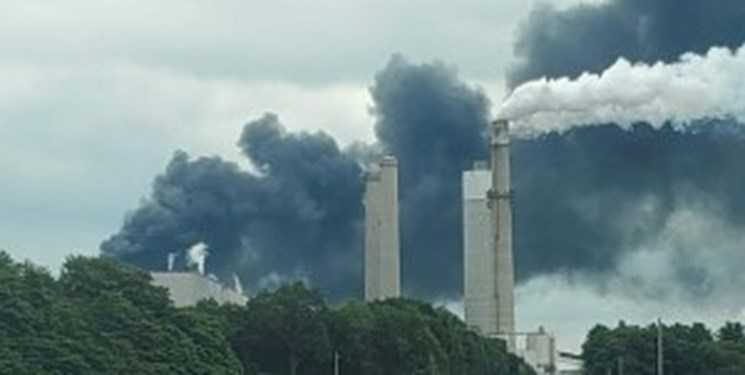 انفجار نیروگاه برقی در آمریکا ناو آمریکایی