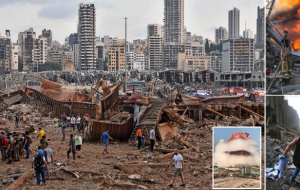 تصاویر هولناک و آخرالزمانی از انفجار بندر بیروت +عکس