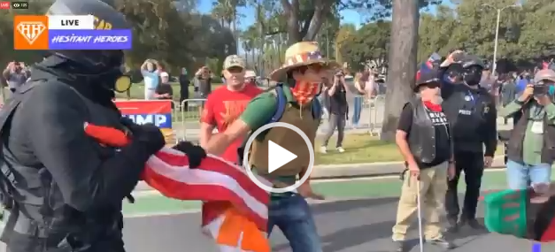 درگیری خیابانی حامیان ترامپ و بایدن در محله اعیان نشین 