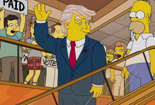 پیشگویی سیمپسون ها در باره انتخابات آمریکا و رای نیاوردن ترامپ ! اگه به حرف کارتون‌ سیمپون‌ها باشه ترامپ رای نمیاره و آمریکا وارد جنگ داخلی میشه
