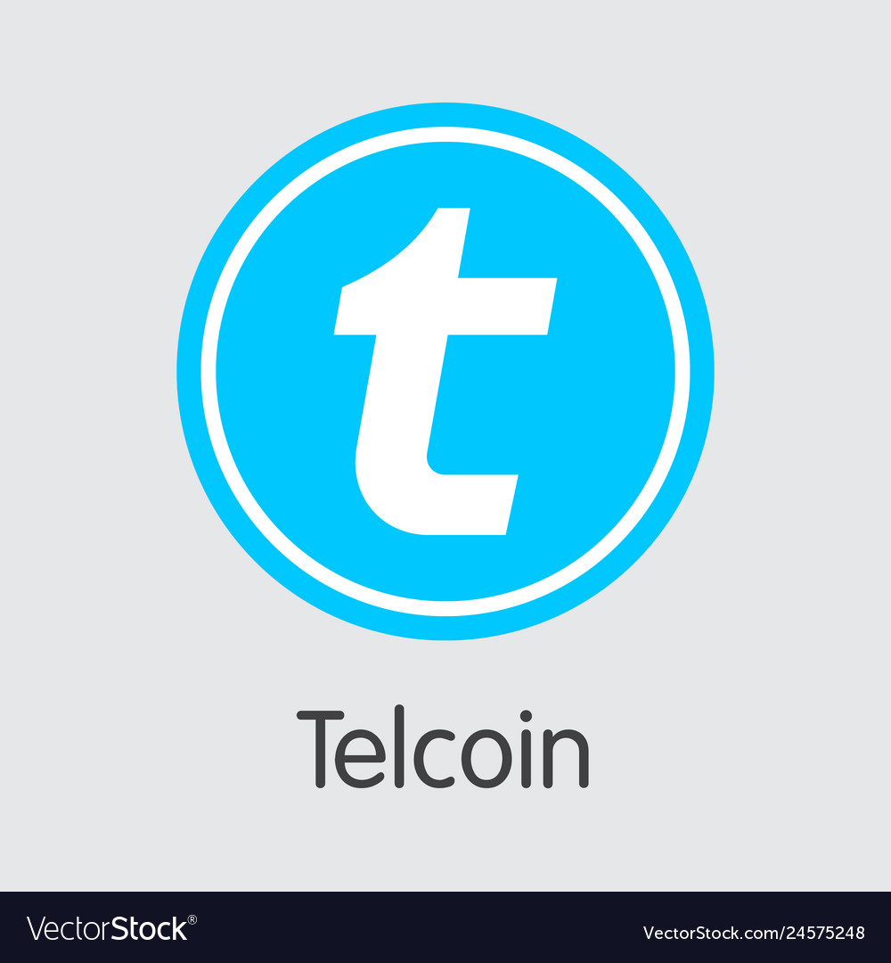 TEL - Telcoin. The Logo of Coin or Market Emblem.