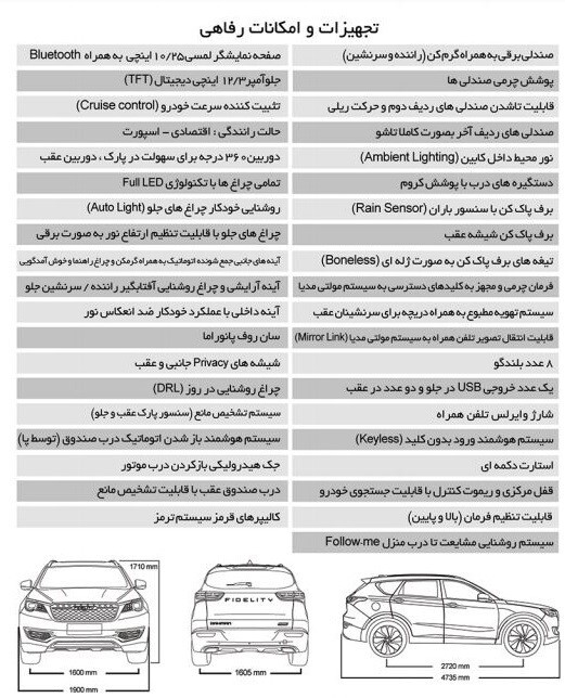 فیدلیتی؛ کراس اوور جدید بهمن خودرو محصولی پرقدرت، زیبا و با امکانات فراوان