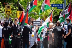 تظاهرات حمایت از فلسطین در واشنگتن