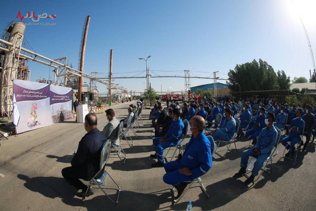 آیین پروژه افزایش ظرفیت تولید روغن MES_T و مراسم تقدیر از همکاران ایثارگر هشت سال دفاع مقدس شرکت نفت ایرانول