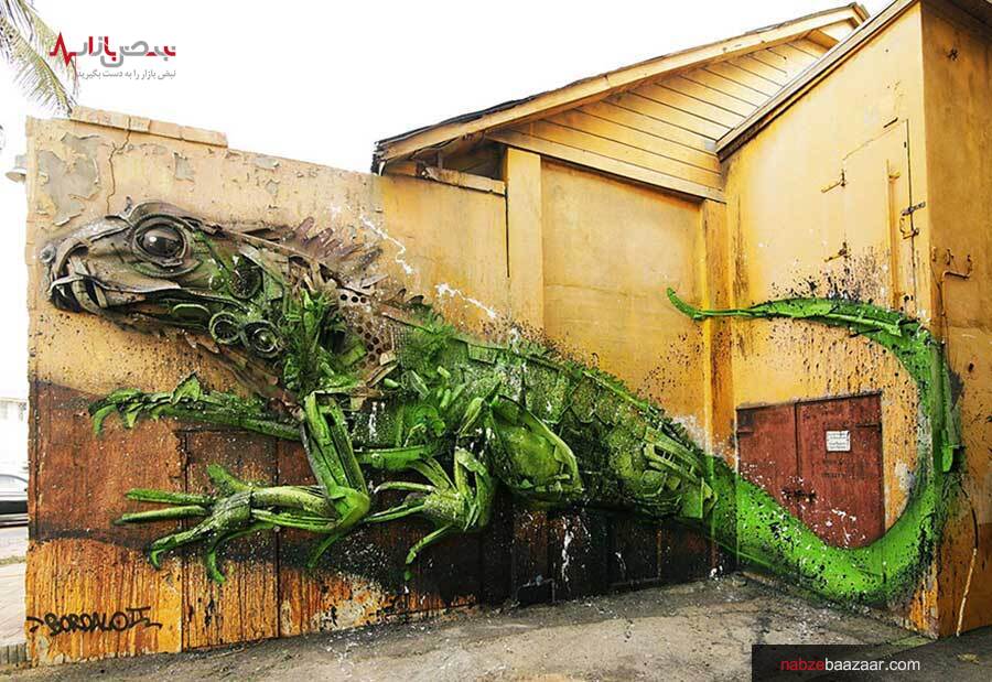 مجسمه‌هایی که با استفاده از زباله‌های بازیافتی هنرمندانه ساخته شده اند