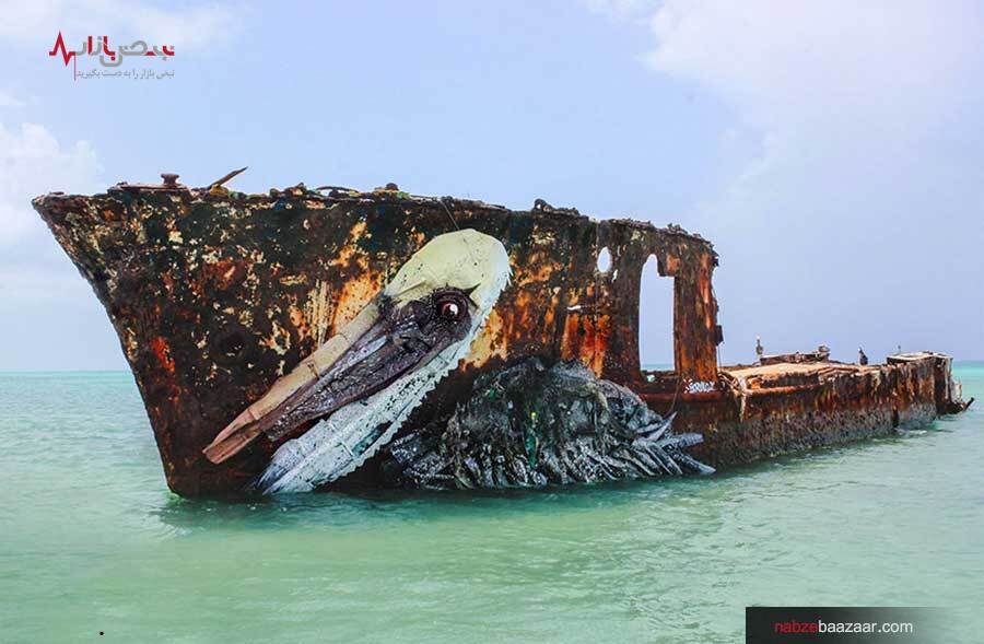 مجسمه‌هایی که با استفاده از زباله‌های بازیافتی هنرمندانه ساخته شده اند