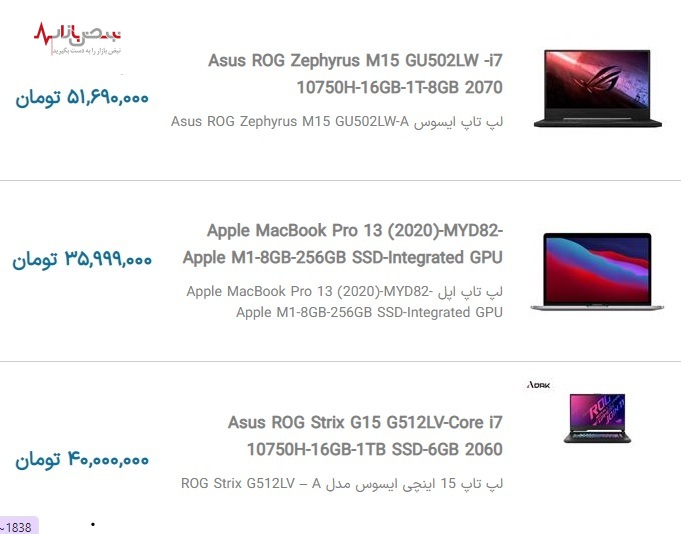 قیمت روز لپ تاپ ایسوس و لنوو امروز در بازار تهران ۹ آذر ۱۴۰۰