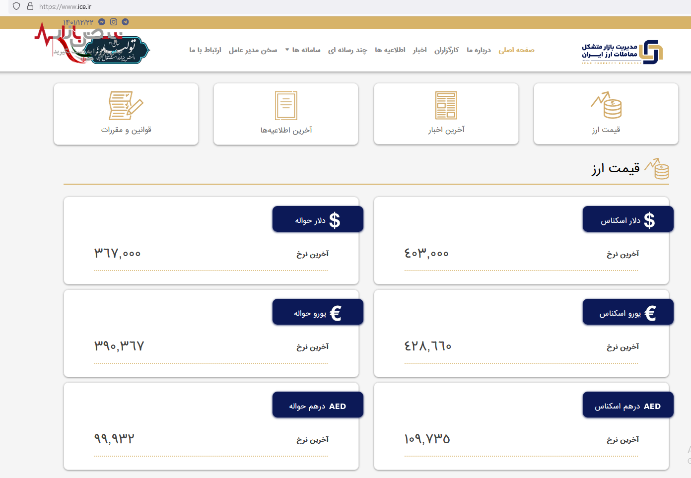 قیمت دلار امروز ۲۲ اسفند ۱۴۰۲ در مرکز مبادله ۴۰ هزار تومان شد