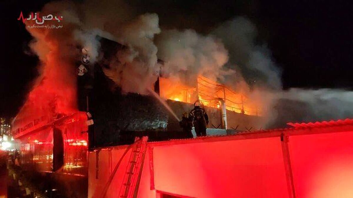 آتش‌سوزی گسترده در شمال شرق تهران/تصاویر و جزئیات