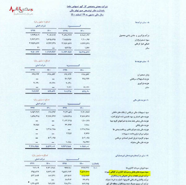 انجماد سرمایه در گل گهر