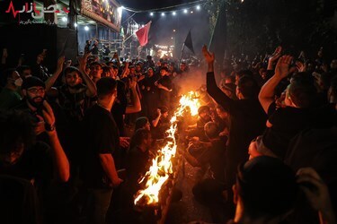 آئین مشعل گردانی نجفی های مقیم تهران در شب تاسوعا