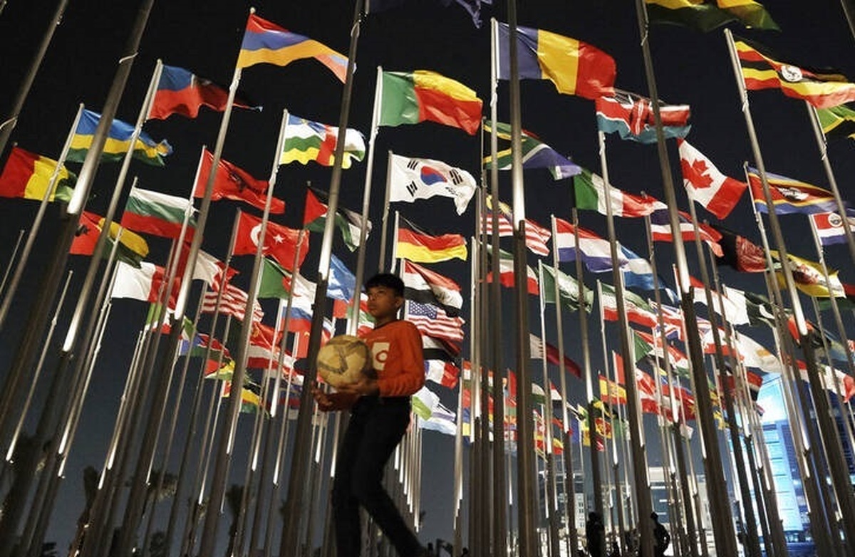 میدان پرچم دوحه در آستانه جام جهانی+عکس