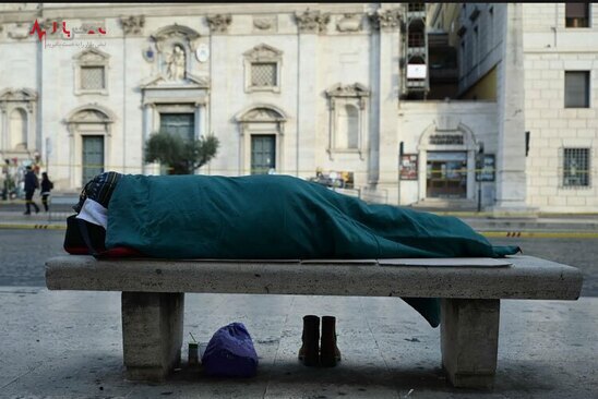 بی خانمان های شهر روم ایتالیا/ خبرگزاری فرانسه 