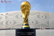 رونمایی از کاپ جام جهانی ۲۰۲۲ قطر در افتتاحیه مسابقات