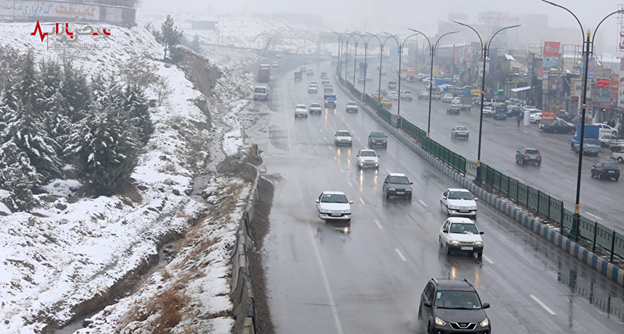 تصاویری از بارش برف امروز در تهران