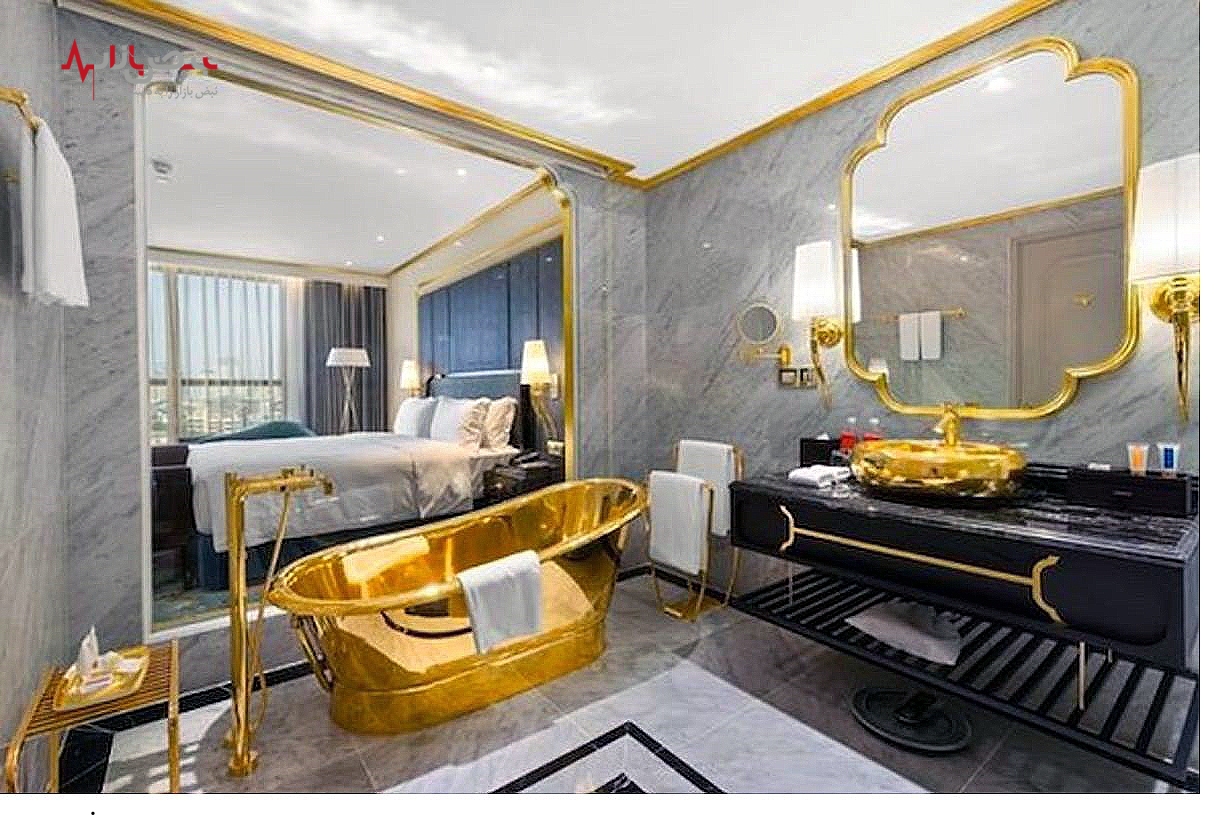 هتلی با الگو از قصر شاه پریان با وسایل تمام طلا ساخته شد/عکس