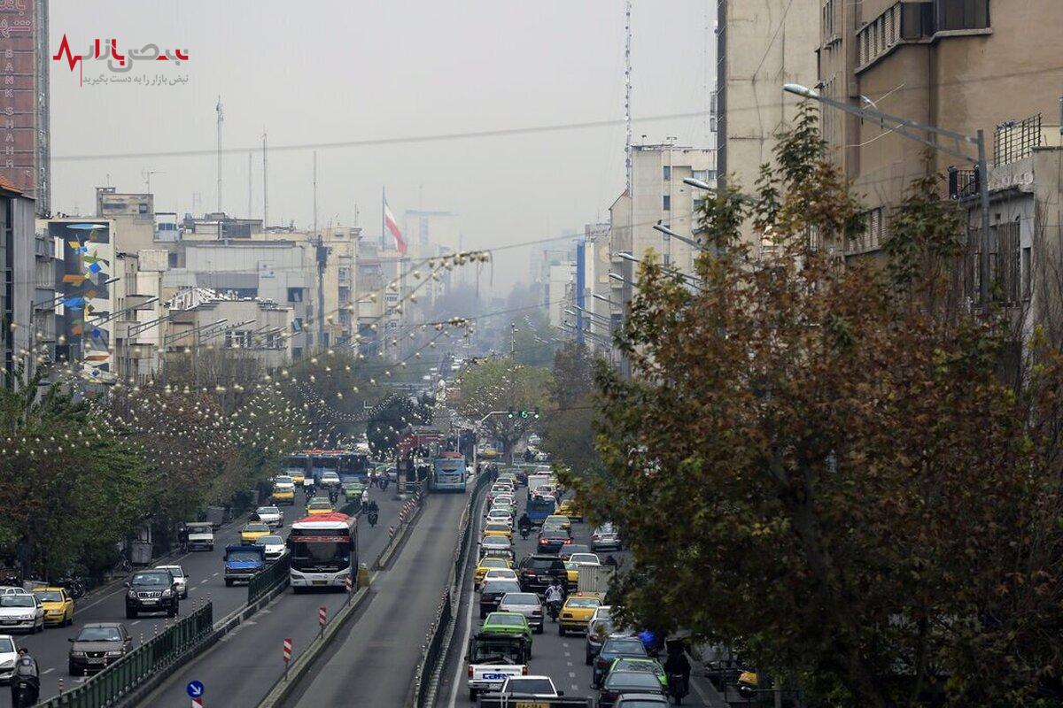 درصد آلودگی هوای تهران هم اکنون / پیش بینی شاخص آلودگی در روز‌های آینده