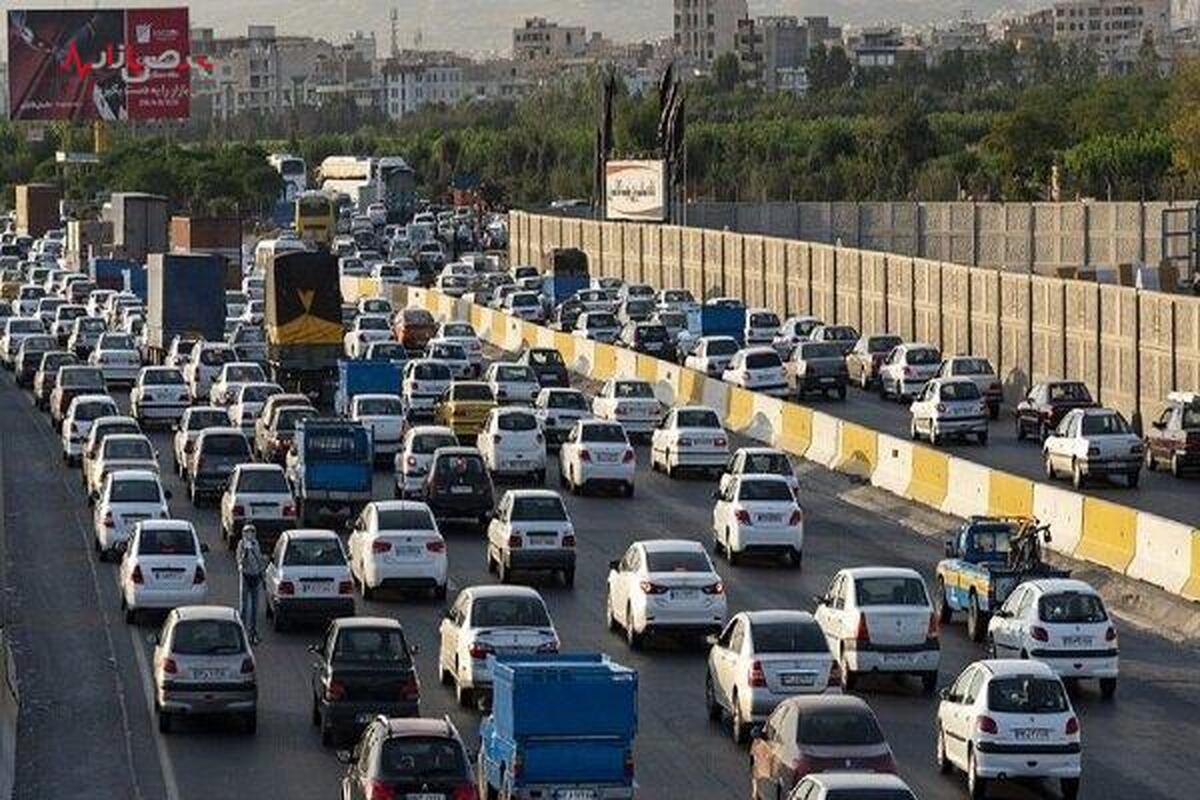 ترافیک نیمه سنگین در آزادراه ساوه – تهران