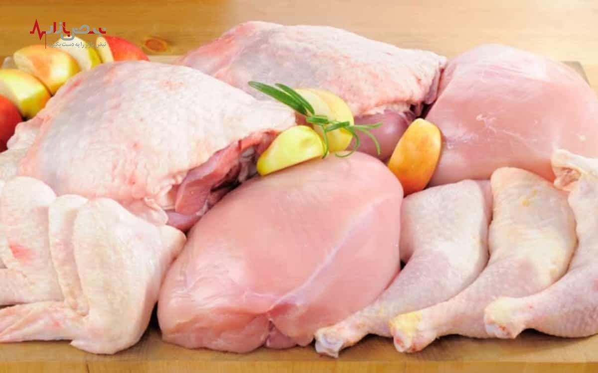 قیمت مرغ تیکه شده امروز ۲۰ اسفند ۱۴۰۲ در بازار ایران