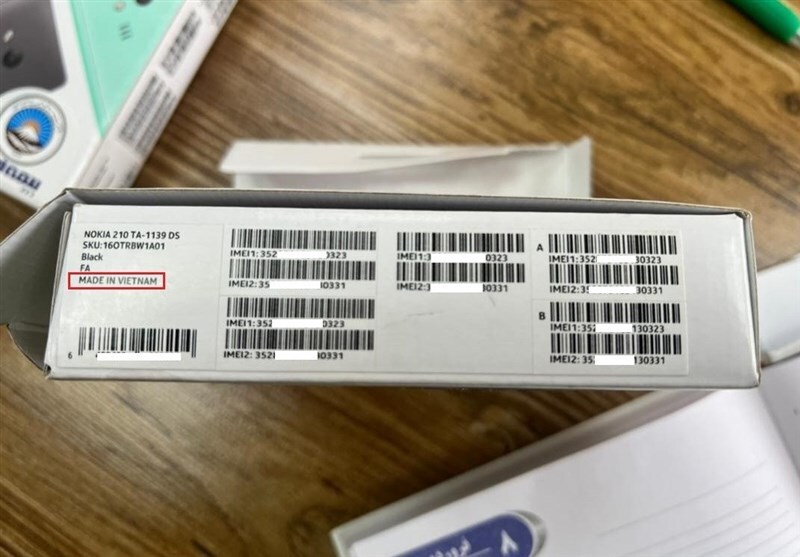 وقتی که موبایل مونتاژ داخل به اسم ویتنام عرضه می شود