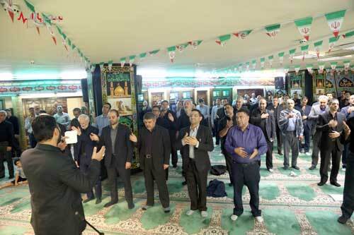 ​مراسم سوگواری سالار شهیدان در بانک صادرات ایران برگزار شد