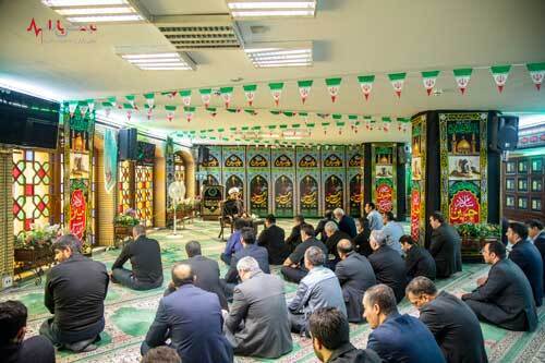 ​مراسم سوگواری سالار شهیدان در بانک صادرات ایران برگزار شد