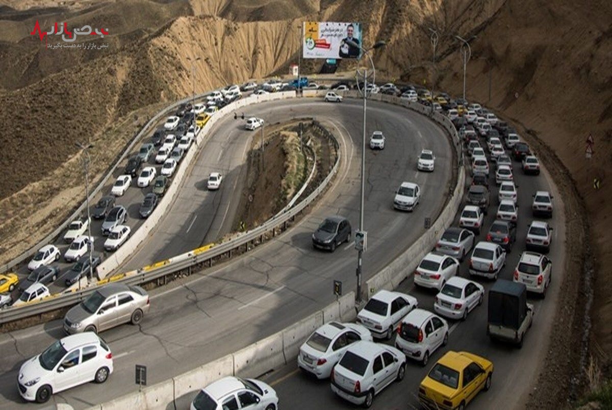 ترافیک جاده چالوس و آزادراه تهران - شمال فوق سنگین شد