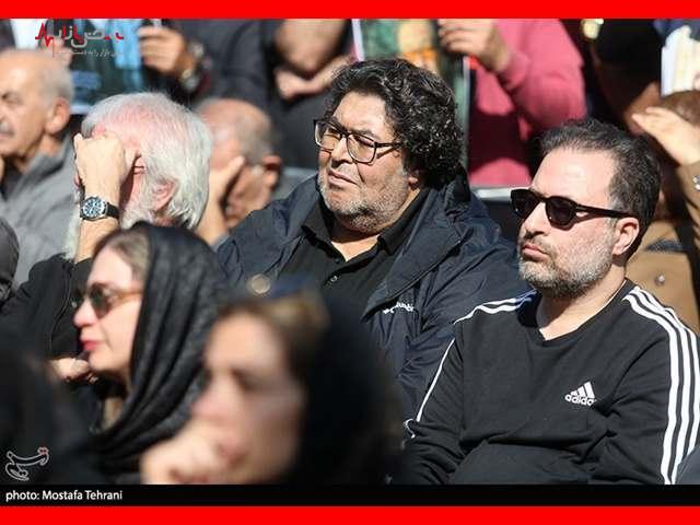 بازیگران در مراسم تشییع داریوش مهرجویی +تصاویر