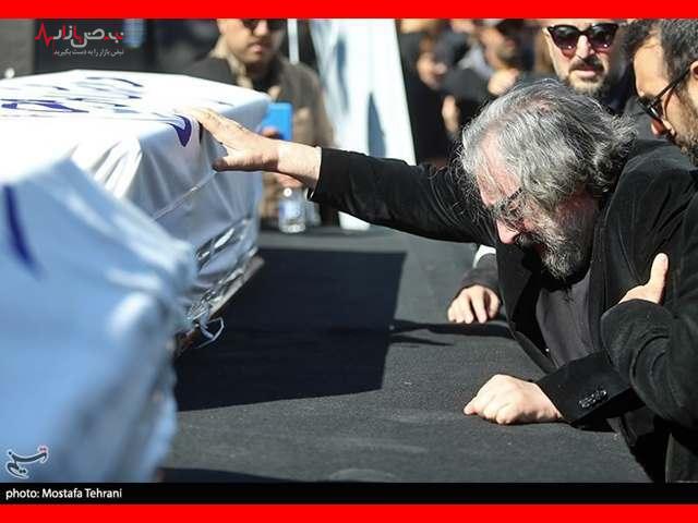 بازیگران در مراسم تشییع داریوش مهرجویی +تصاویر
