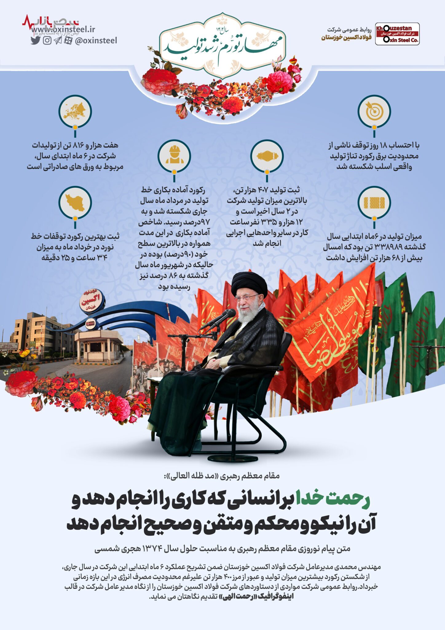 شش ماه طلایی در فولاد اکسین