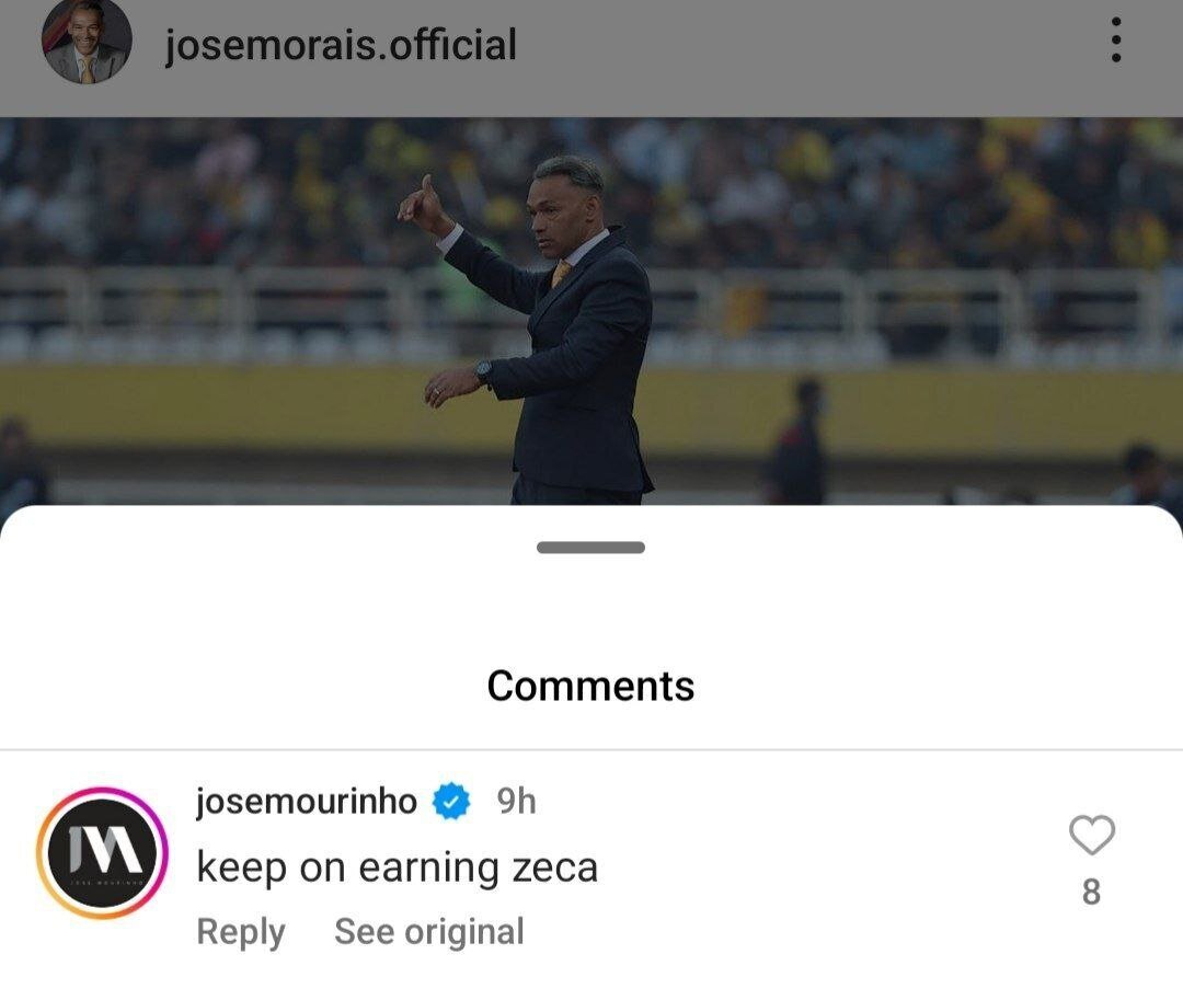 مورینیو به شکست پرسپولیس مقابل سپاهان واکنش نشان داد/تبریک خاص آقای خاص