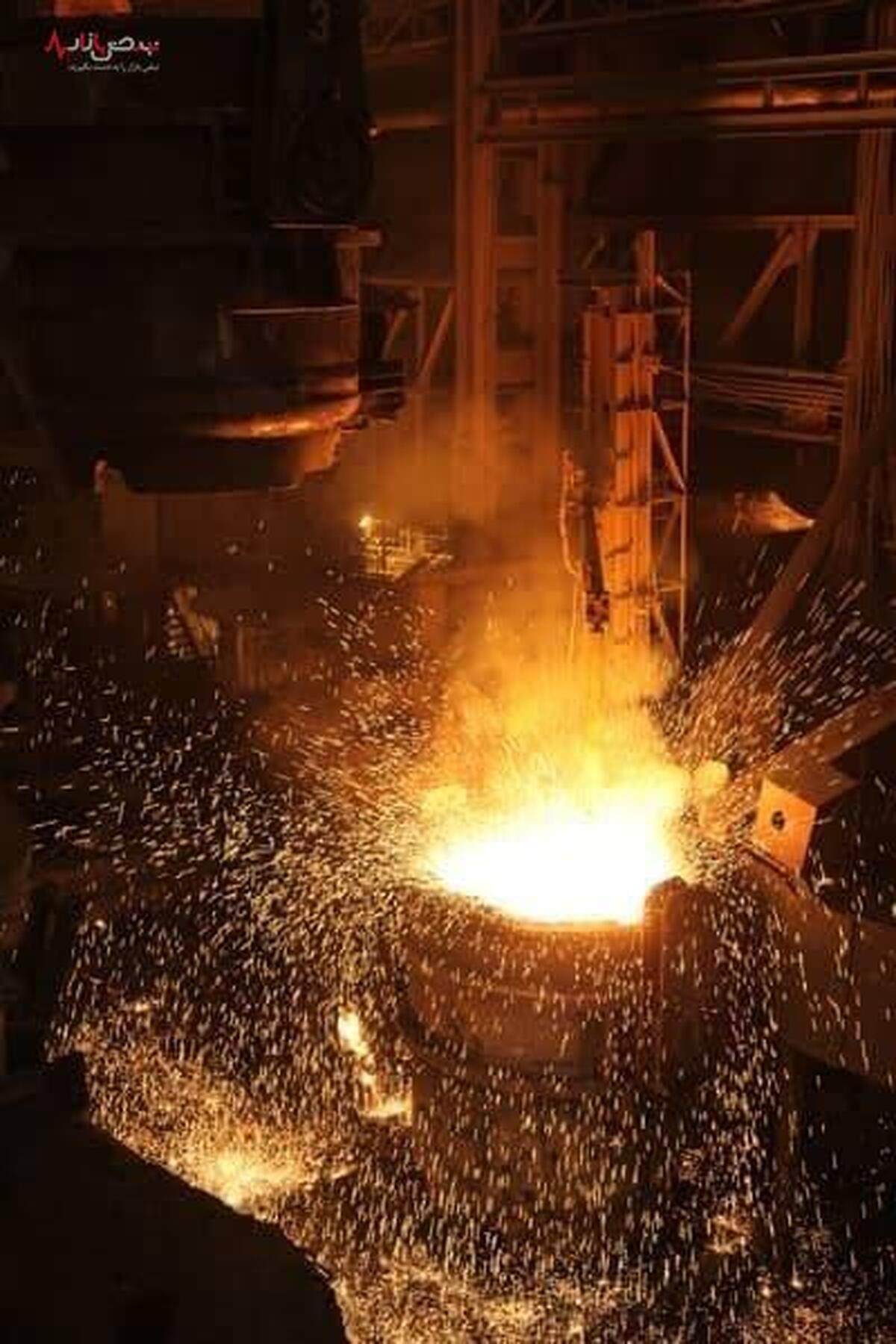 رکورد ذوب‌گیری با ۸۳۱ ذوب متوالی در فولاد خوزستان شکسته شد