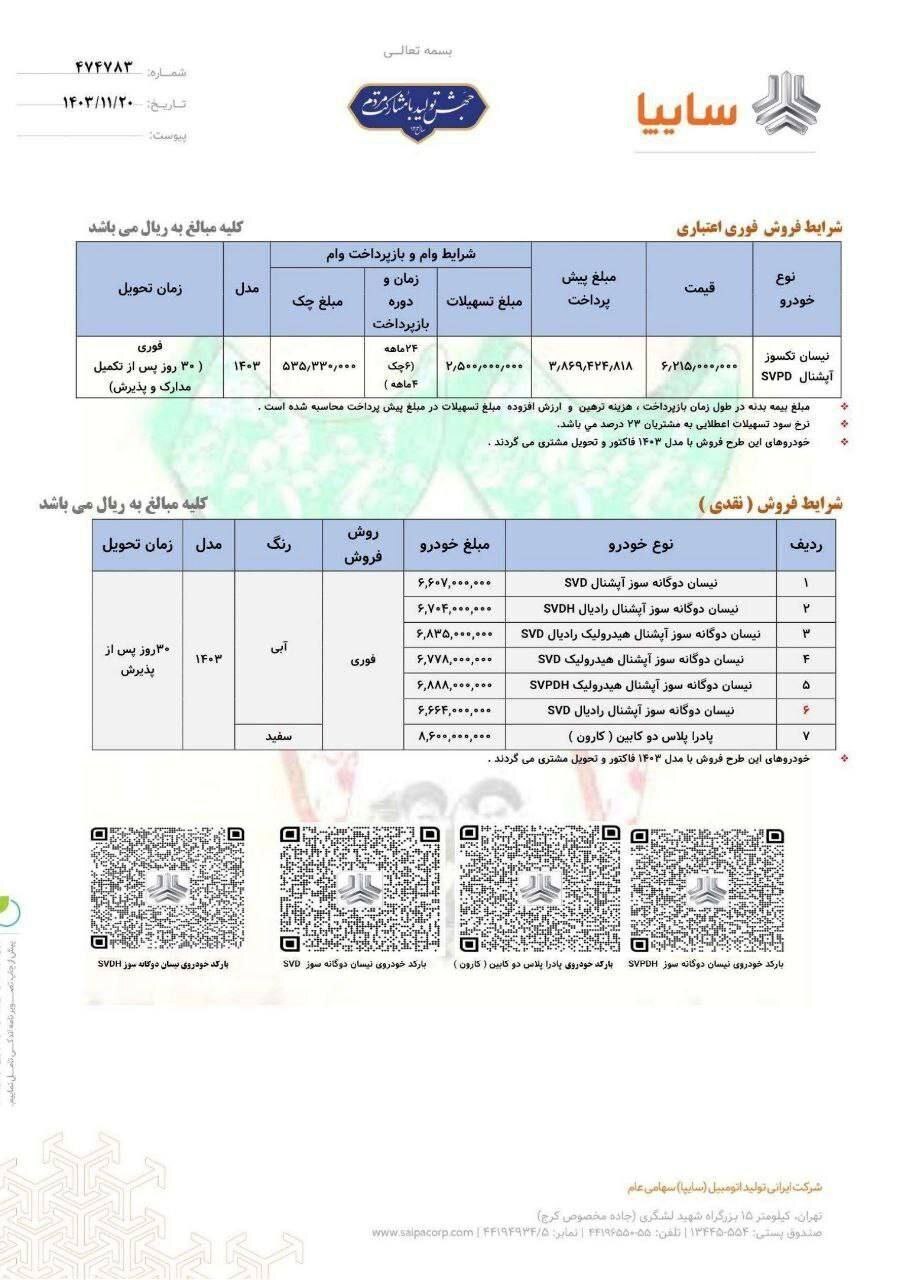 ثبت نام سایپا