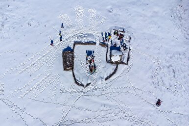 طبیعت زیبای برفی ارتفاعات گلستان