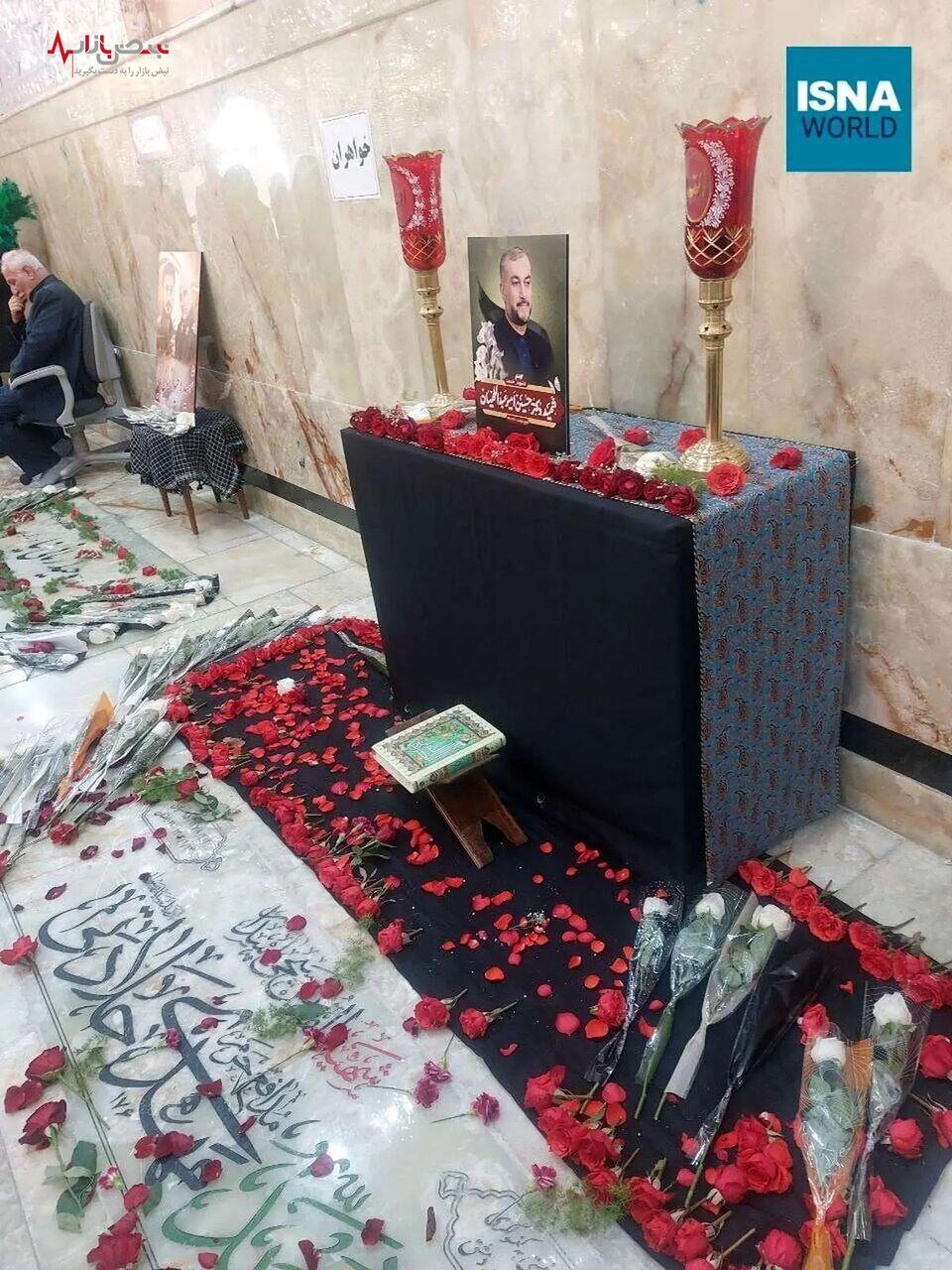آخرین تصویر از عکس مزار شهید امیر عبداللهیان+عکس