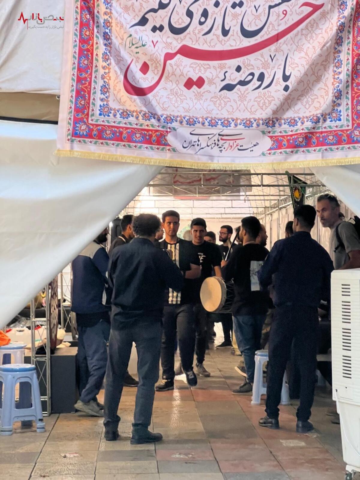 موکب عشاق امام حسین (ع) روز تاسوعا و عاشورای حسینی در بلوار کشاورز تهران + تصاویر