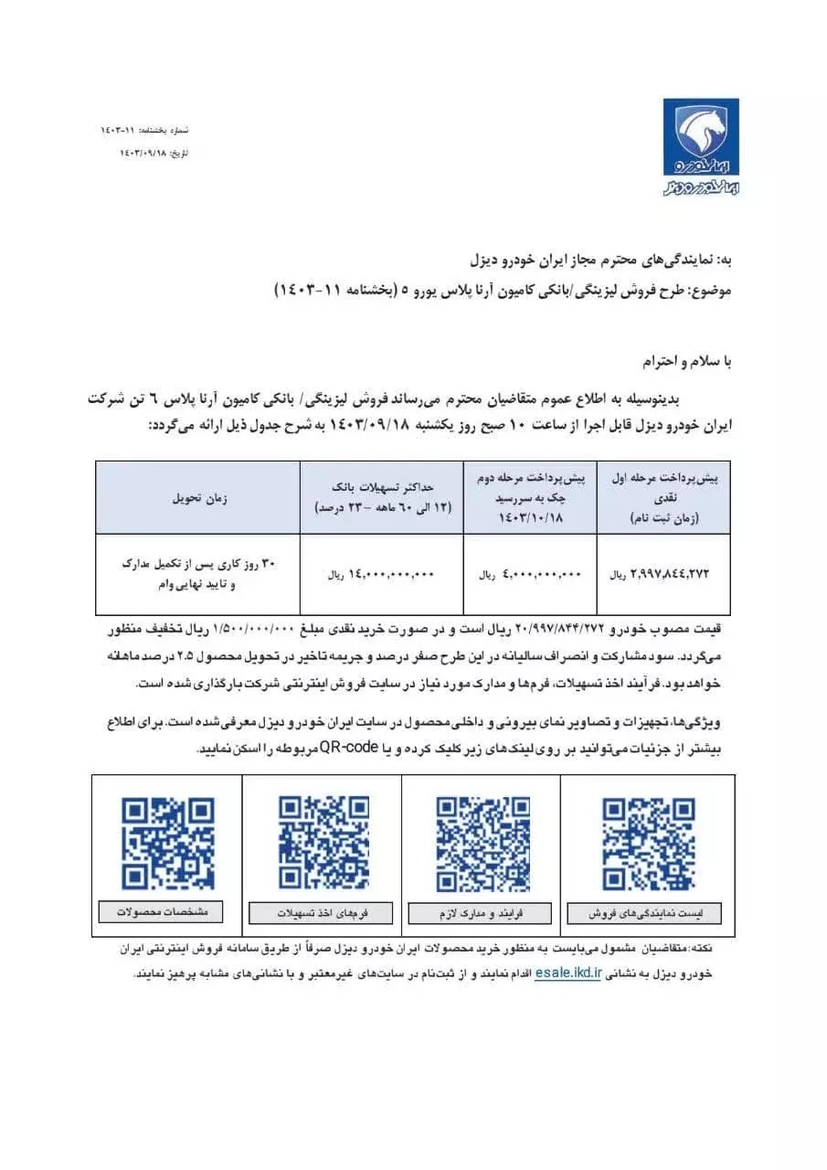 تاریخ ثبت‌نام جدید ایران خودرو + جزییات