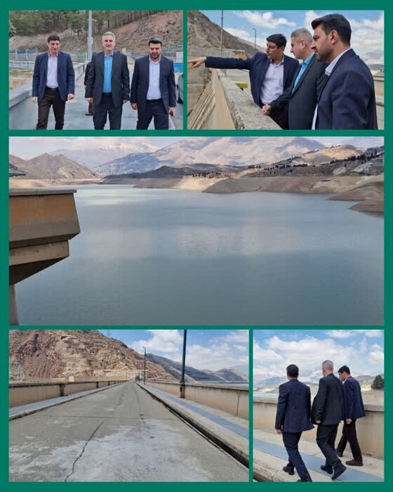 حجم آب یکی از سدهای تامین کننده اب تهران، کمی بیشتر شد