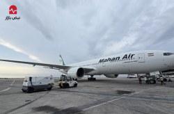 فرود موفق بوئینگ ۷۷۷ / نمایش آمادگی عملیاتی فرودگاه بین‌المللی کیش