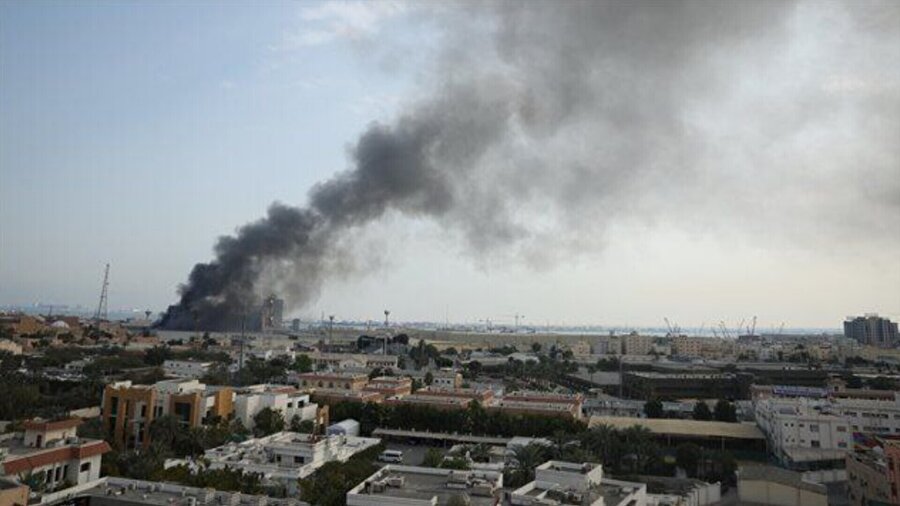 آتش‌سوزی وسیع در بحرین+نقشه