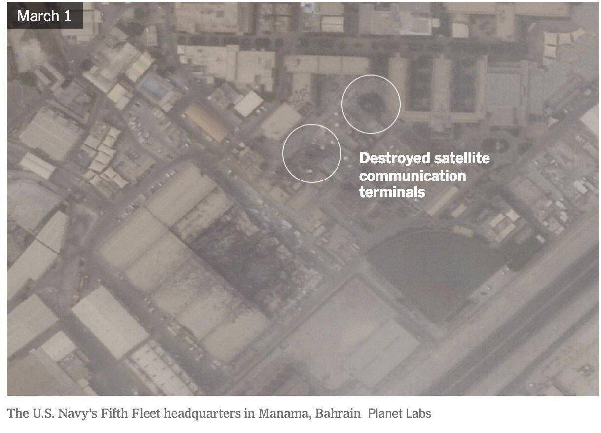 گزارش نیویورک‌تایمز از آسیب زیرساخت‌های نظامی آمریکا پس از حملات ایران+تصویر