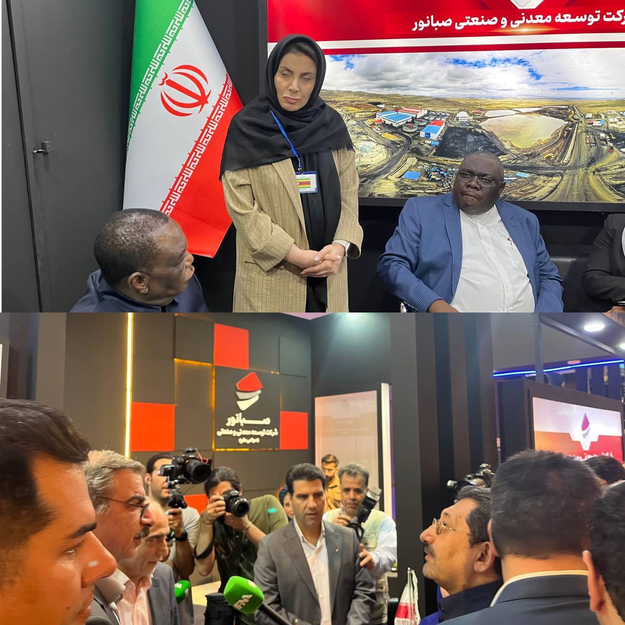 حضور وزیر صمت و معاون رییس جمهور زیمبابوه در غرفه صبانور حضور وزیر صمت و معاون رییس جمهور زیمبابوه در غرفه صبانور