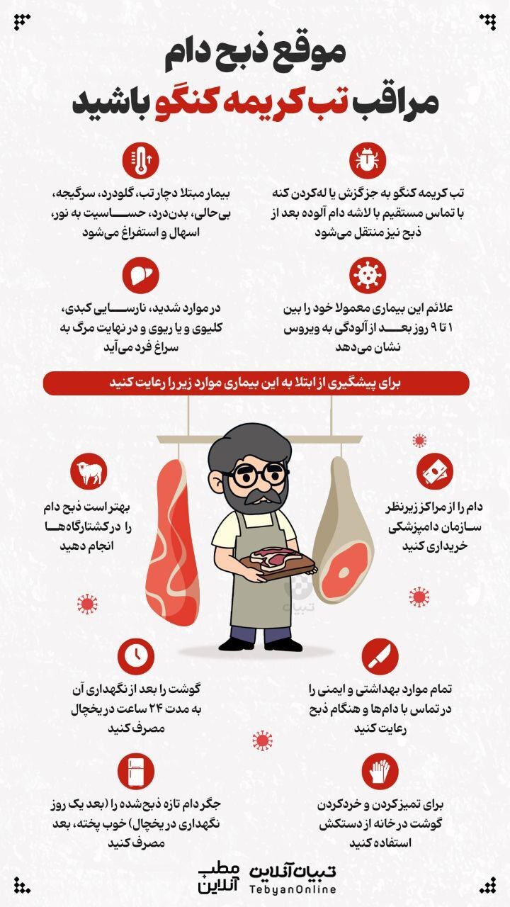 موقع ذبح دام مراقب تب کریمه کنگو باشید