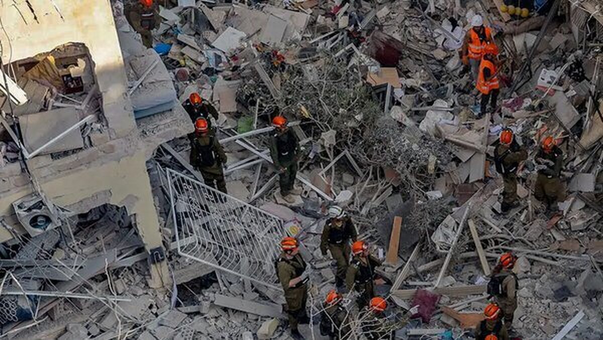 سفارت آمریکا در تل‌آویو هدف حمله موشکی ایران + فیلم