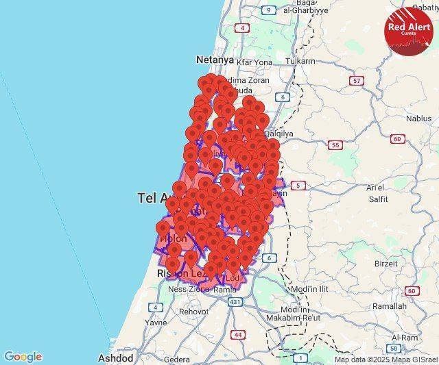 هشدار‌های برخورد موشک