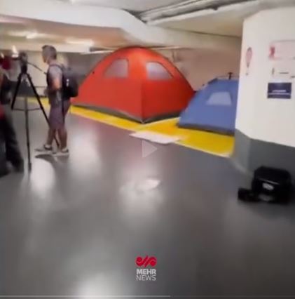 اسرائیلی‌ها در پارکینگ‌های تل آویو چادر زدند