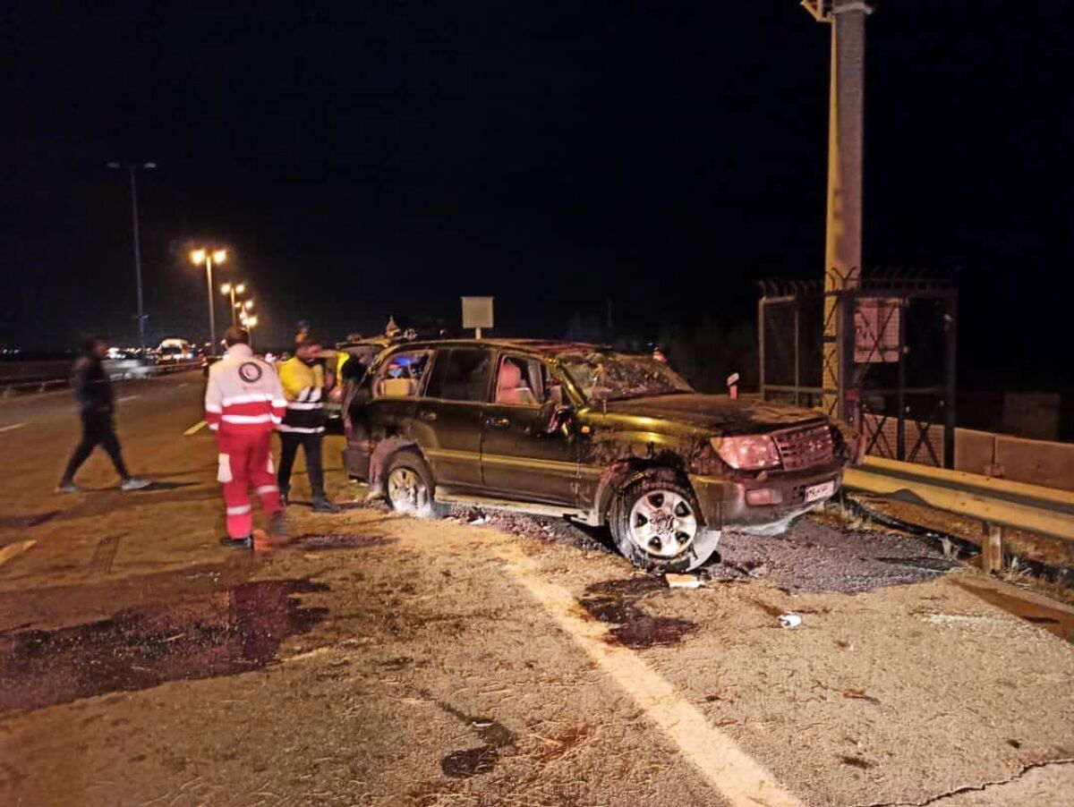 تصادف در جاده قدیم سلفچگان قم با سه فوتی