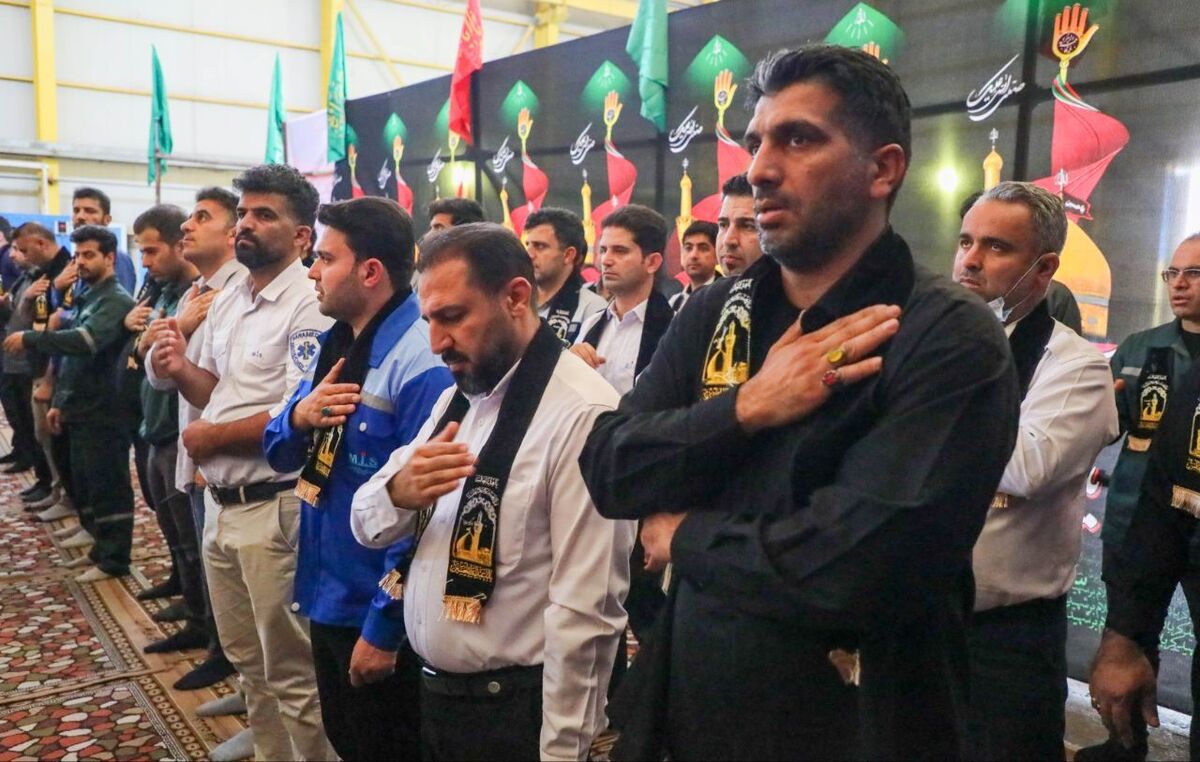 برگزاری مراسم عزاداری دهه اول محرم در پتروشیمی مسجدسلیمان با سخنرانی فرمانده ناحیه مقاومت بسیج مسجدسلیمان