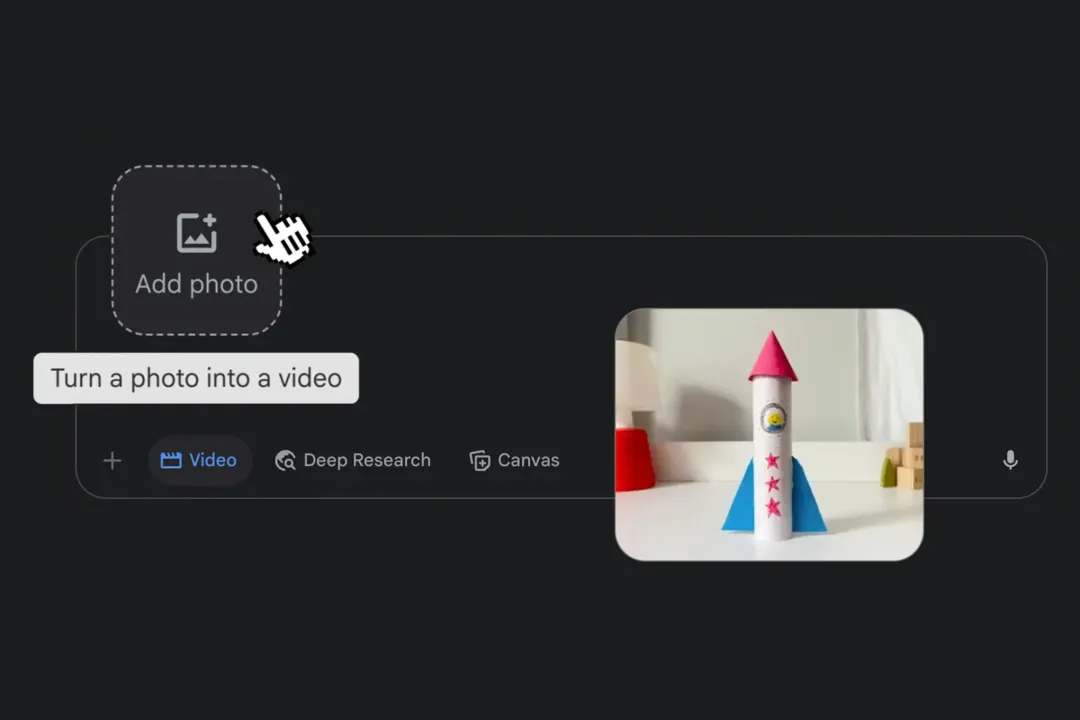 قابلیت جدید جمینای؛ تصاویر را به شکل دلخواه به ویدیو تبدیل کنید
