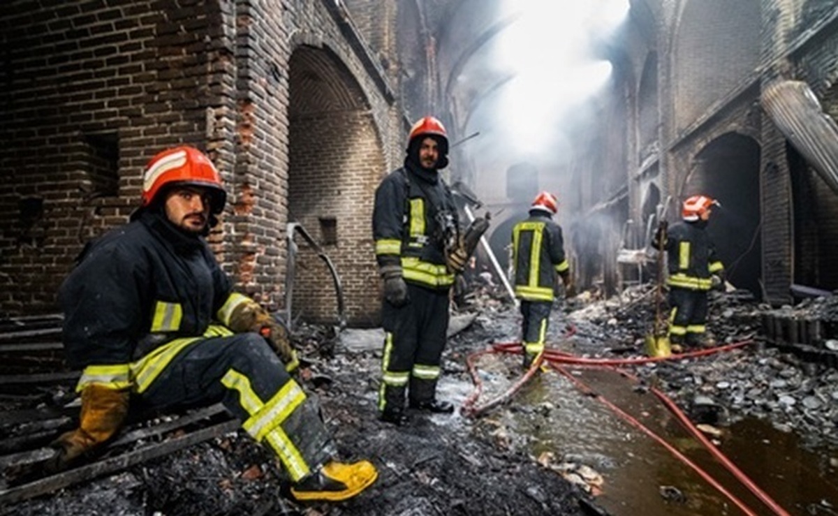 آتش‌سوزی دوباره در بازار تاریخی تبریز